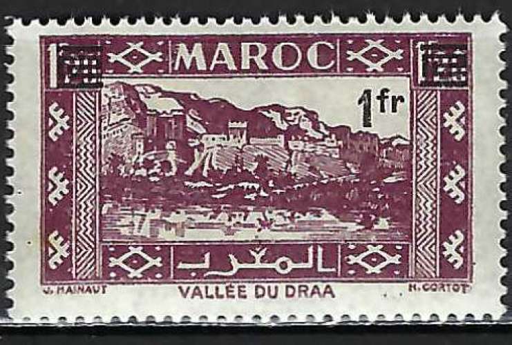 Maroc - 1950 - Y & T n° 296 - MNH (tache rousse)