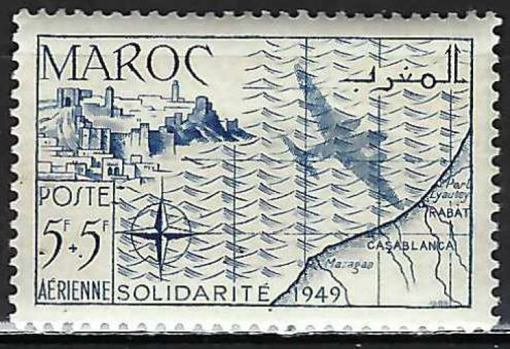 Maroc - 1950 - Y & T n° 75 Poste aérienne - MNH