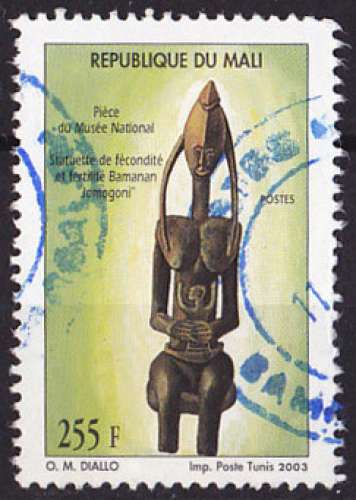 Timbre oblitéré n° 1831(Yvert) Mali 2003 - Statuette de fécondité