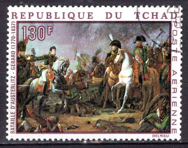 TCHAD 1969  NAPOLEON 1ER A  AUSTERLITZ OBLITERE