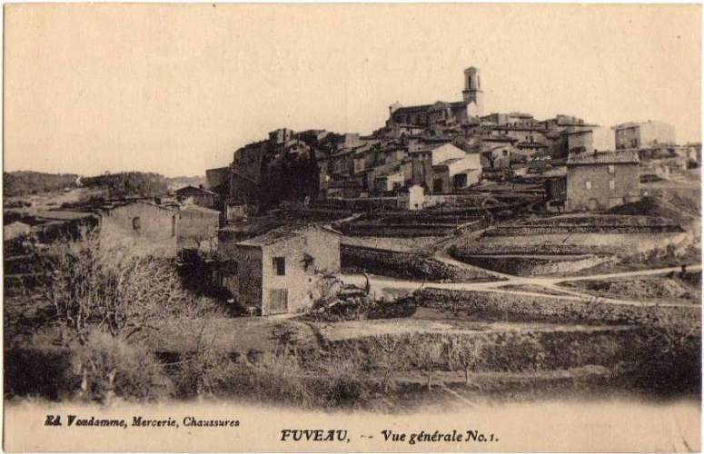 Fuveau (13), CPA, vue générale