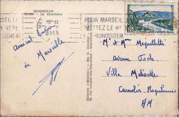Marseille (13), CPM, la Canebière, animé
