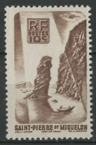 SAINT PIERRE ET MIQUELON neuf * N° 325    trace de charnière