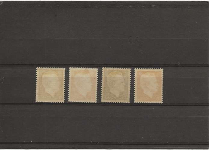 MONACO - 1951 - PRINCE RAINIER III  - YT N° 365 A 368
