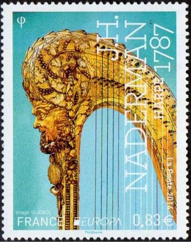 CEPT / Europa 2014 France n° 4860 ** Instrument de musique - Harpe