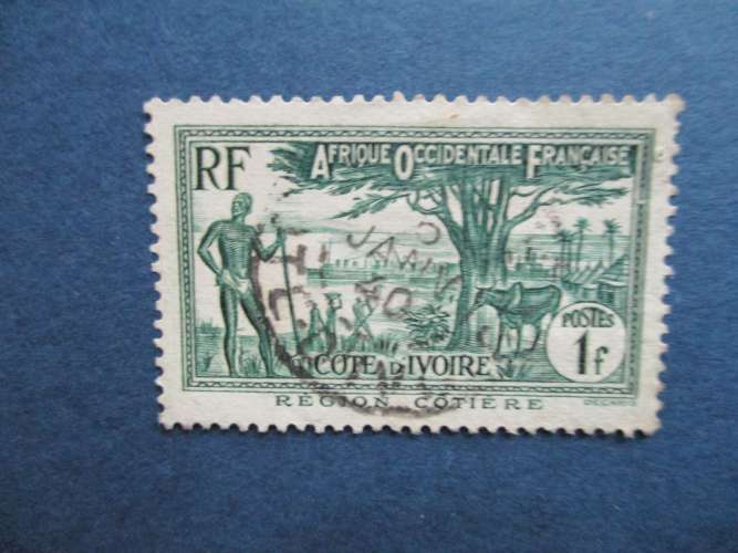 Cote d'Ivoire y & t 124 obl 1936