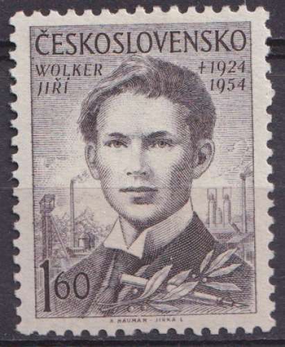 Tchecoslovaquie 1954 Y&T 784 neuf ** - Jiri Wolker 