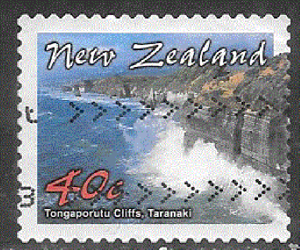 Nouvelle-Zélande - YT  1925a  obl - Falaises de Tongaporutu (2002)