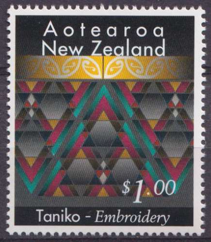 Nouvelle Zélande 1996 Y&T 1451 neuf ** - Artisanat maori 