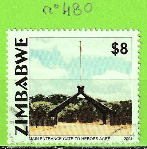 ZIMBABWE YT N°480 OBLIT