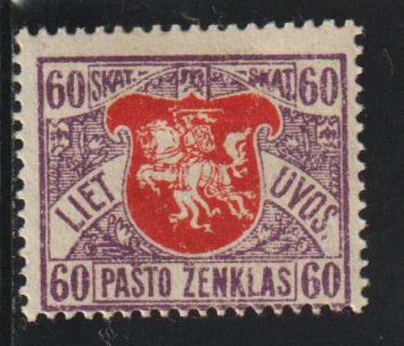 LITUANIE 1919 -  Y&T  N° 51