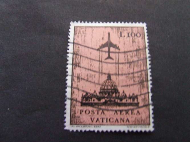 VATICANO 1967 POSTA AEREA 100 l USATO