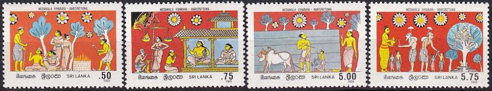 sri lanka ... n° 874 a 877  neufs** ... 1989