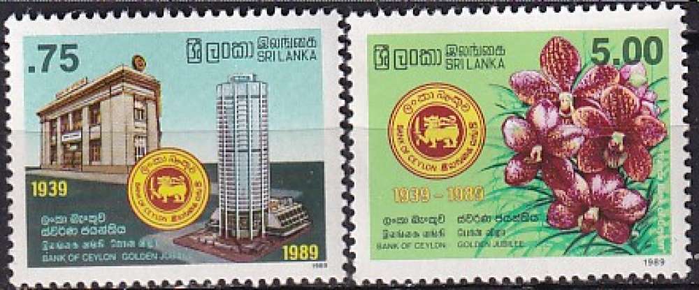sri lanka ... n° 880/881  neufs** ... 1989