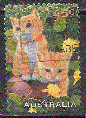Australie  - YT  1550  obl - Chats (1996)