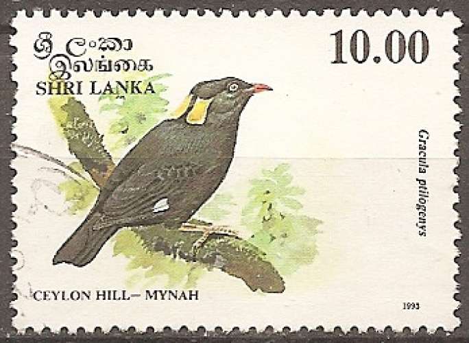 sri lanka ... n° 1029  obliteré ... 1993
