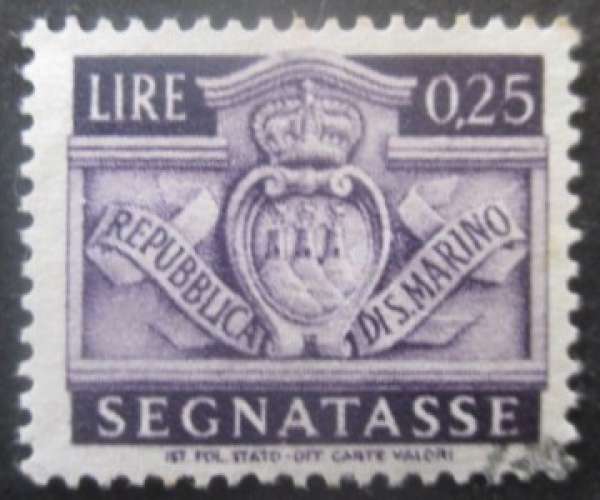 SAINT MARIN taxe N°67 oblitéré