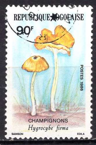 TOGO 1986 LES CHAMPIGNONS  OBLITERE