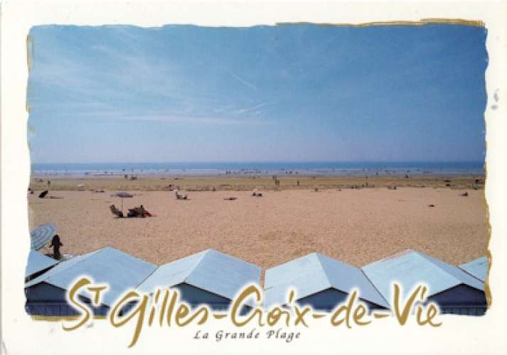 Saint-Gilles-Croix-de-Vie (85), CPM, la Grande Plage