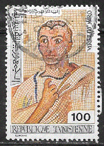 Tunisie  - YT  821  obl - Mosaïque (1976)
