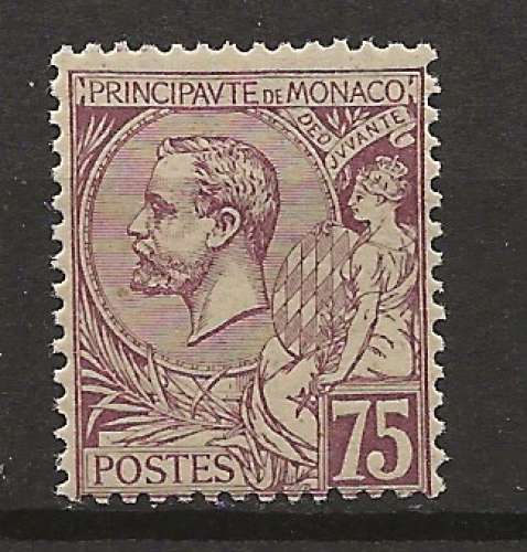   MONACO  ANNEE 1891 Y.T N°19 NEUF** 2 scans
