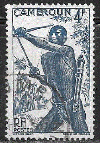 Cameroun  - YT  288  obl - Tireur à l'arc (1946)
