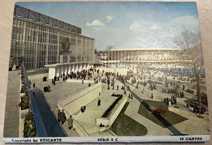 Belgique Bruxelles Exposition Universelle 1958 Pavillon URSS et USA