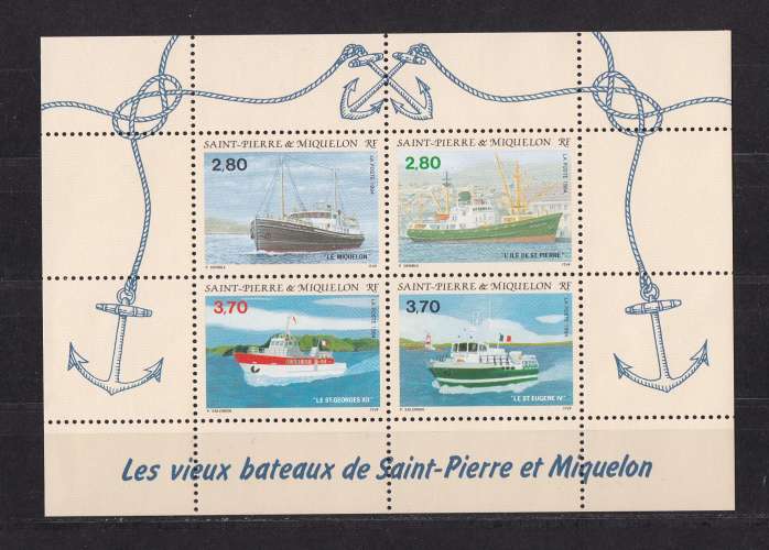 SAINT PIERRE ET MIQUELON.   YT  Bloc n° 4   neuf **    1994