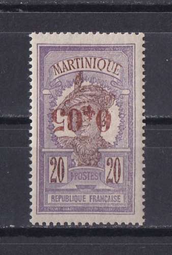 MARTINIQUE.   YT   n° 106a  (surcharge renversée)   neuf **    1924