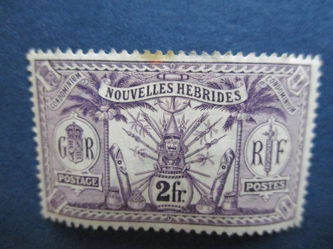 Nouvelles - Hébrides y & t 36   * 1911(point de rouille )