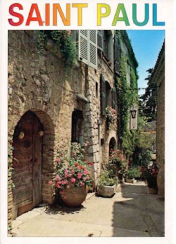 Saint-Paul-de-Vence (06), CPM, vieille rue pittoresque