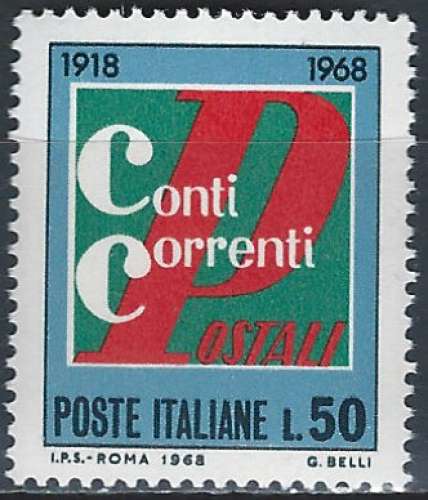 Italie - 1968 - Y & T n° 1028 - MNH