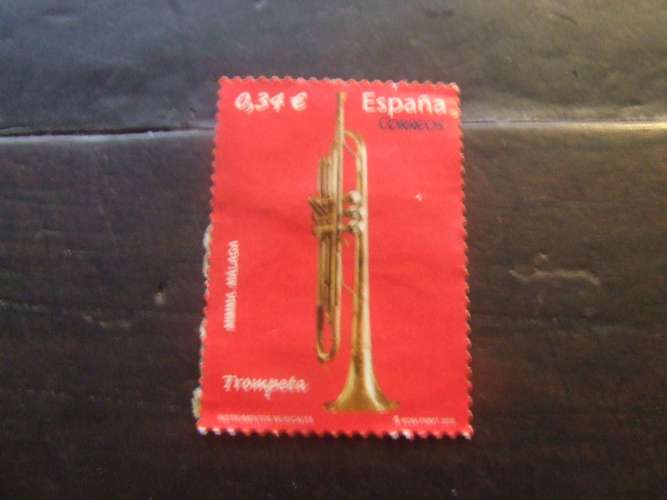 SPAGNA 2010 STRUMENTO MUSICALE 34 c NUOVO senza colla