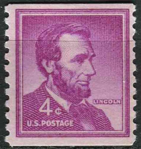 ETATS UNIS 1954 oblitéré NEUF* charnière N° 589