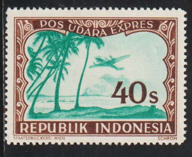 INDONESIE - Emission de Vienne - Express aérien - Michel N° 40*