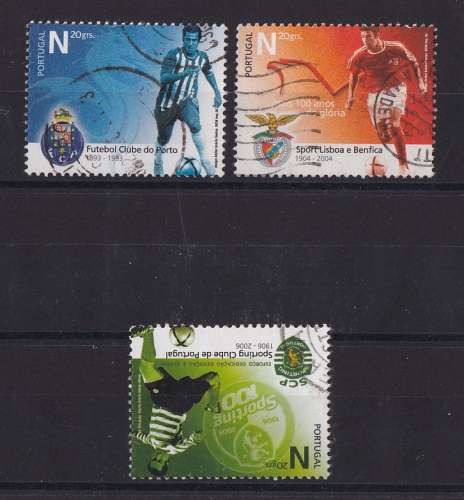 PORTUGAL  Y/T   n° 3001/3003     oblitéré    2005   