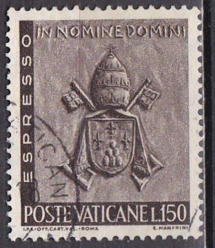 VATICAN exprès N° 17 de 1966 oblitéré 