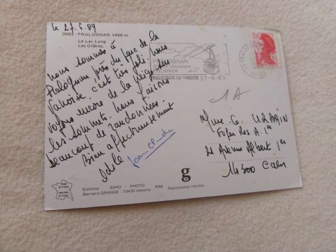 CARTE PHOTO DE B. GRANGE 