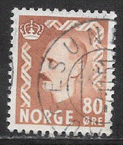 Norvège  - YT  331  obl - Haakon VII (1950)