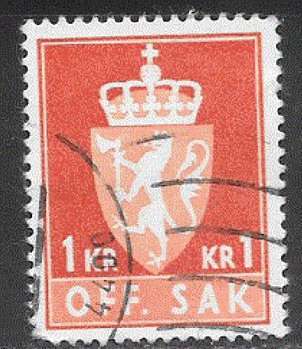 Norvège  - YT  service 92  obl -  (1955-76)