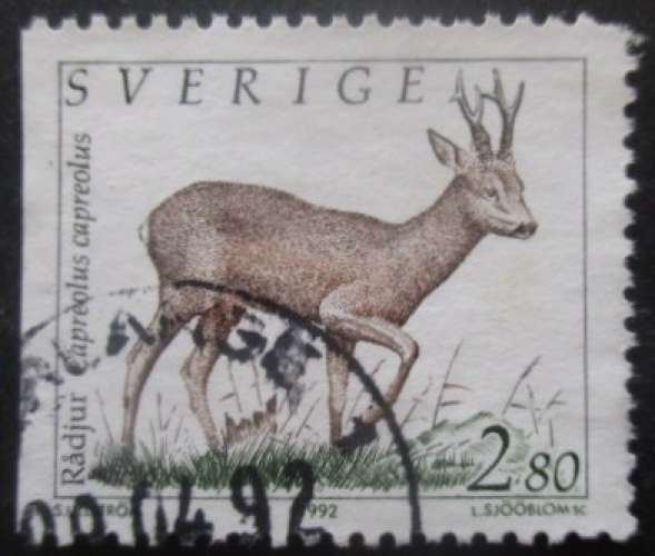 SUEDE N°1689 Chevreuil oblitéré 