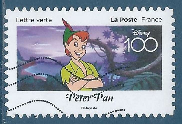N°2323 Walt Disney - Peter Pan autoadhésif oblitéré