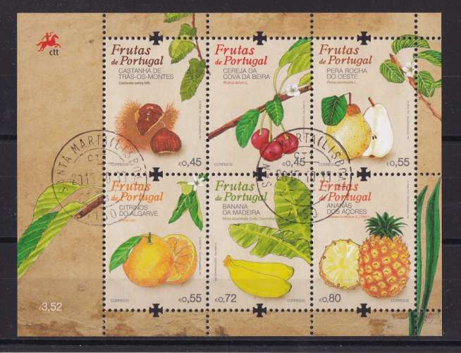 PORTUGAL  Y/T   Feuillet n° F4044    oblitéré    2015