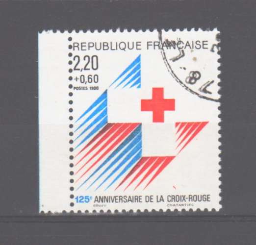 Timbre France n° 2555a oblitéré, TB
