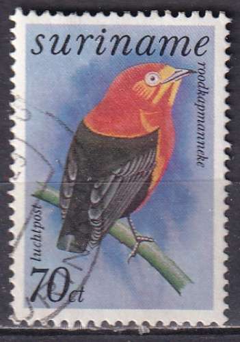 surinam ... P.A. n° 76  obliteré ... 1977