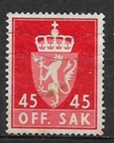 Norvege B oblitéré YT service 77