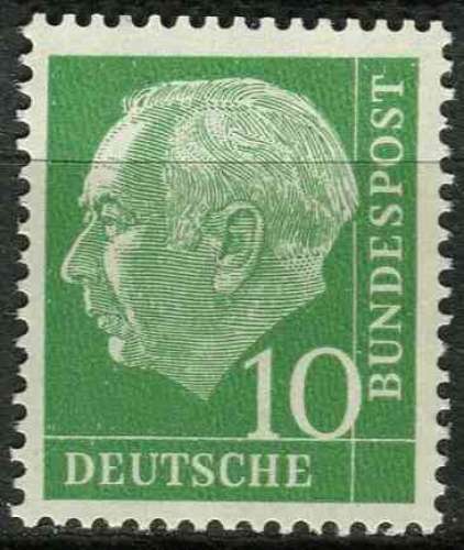 ALLEMAGNE RFA 1953 NEUF** MNH N° 67a fluorescent