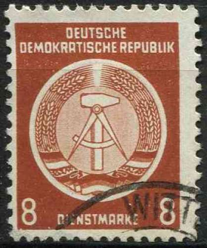 ALLEMAGNE RDA 1954 OBLITERE SERVICE N° 3