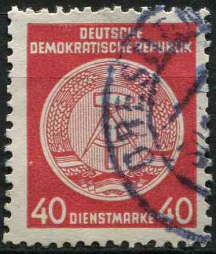 ALLEMAGNE RDA 1955 OBLITERE SERVICE N° 25