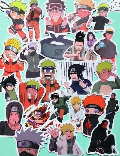 Lot de 50 autocollants stickers - Manga Naruto Anime